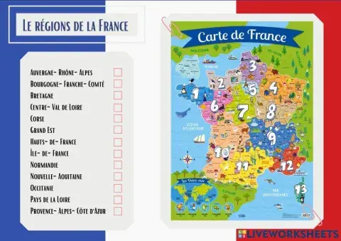 Les régions de la France