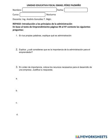 Introducción a la administración