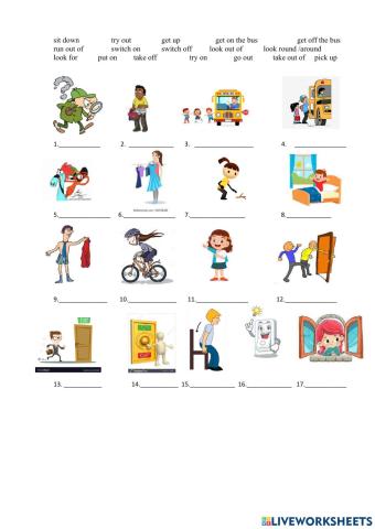 Phrasal verbs- Project 3