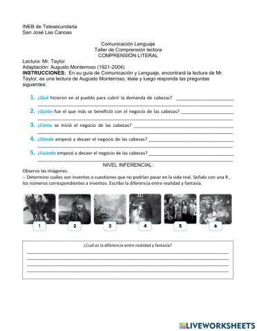 Niveles de comprensión lectora