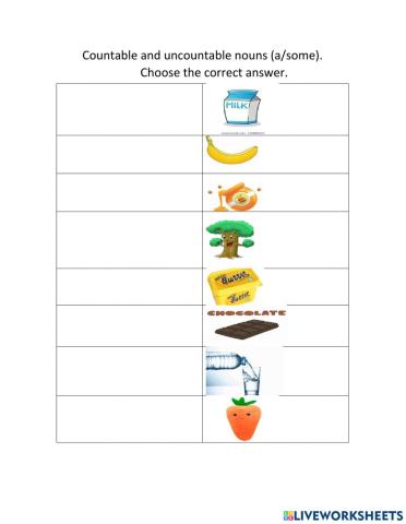Countable and uncountable nouns