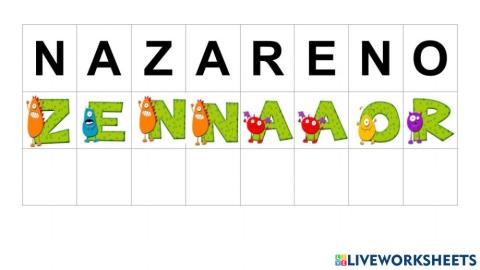 Nombre propio nazareno