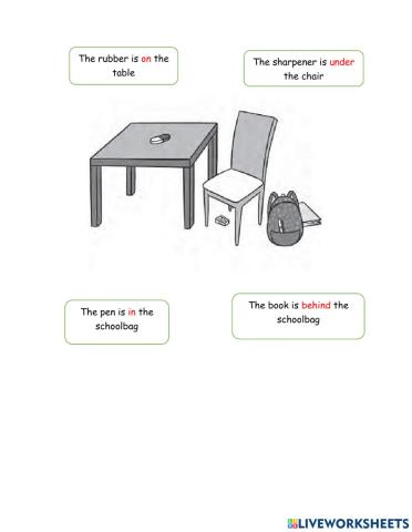 Preposition of place