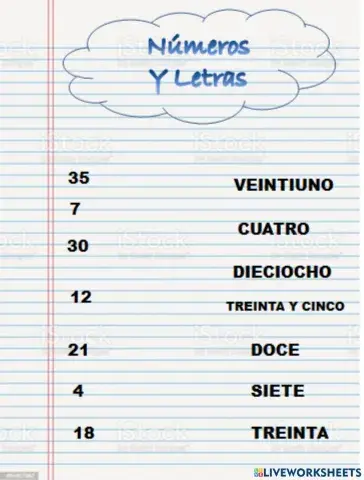 Números y Letras