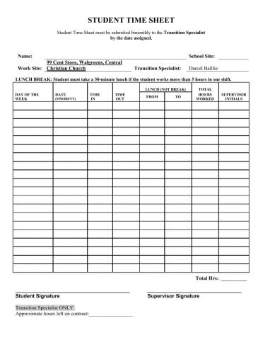 Time Sheet Week - 36