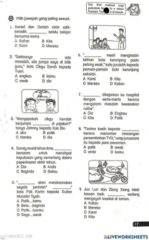Kata Ganti Nama Diri