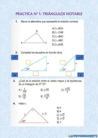 Triángulos notables