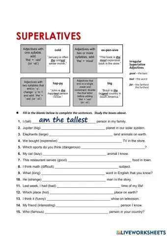 GEP3 10C: Superlative Adjective