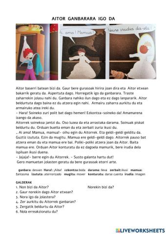 Irakurgaia Aitor ganbaran