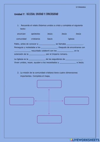Iglesia: unidad y diversidad