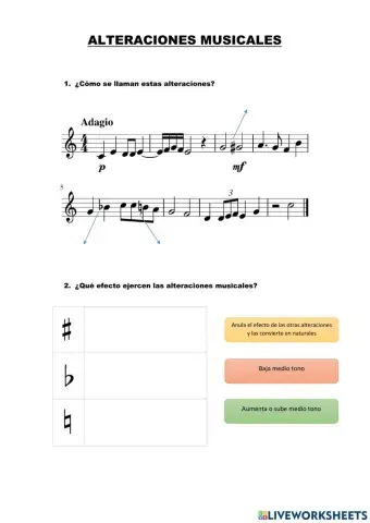 Alteraciones musicales