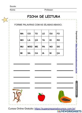 Formação de palavras