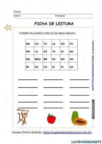 Formação de palavras