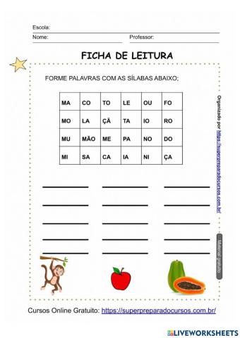 Formação de palavras