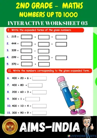 2nd-maths-ps03- numbers up to 1000