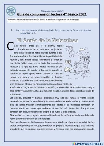 Comprensión lectora