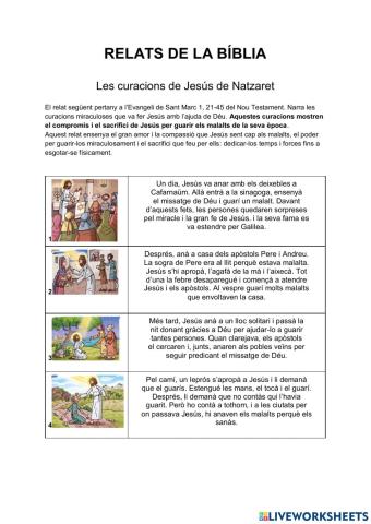 Les curacions de Jesús de Natzaret