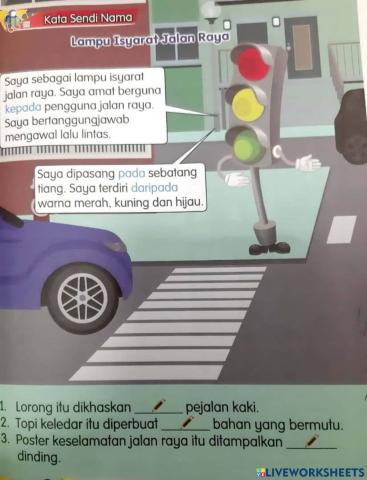 Keselamatan Jalan Raya Kata Sendi Nama