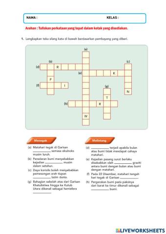 Cabaran Minda Pengaruh Pergerakan Bumi Terhadap Cuaca dan Iklim