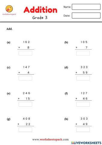 Addition with regrouping