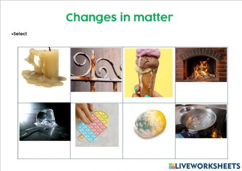 Matter changes