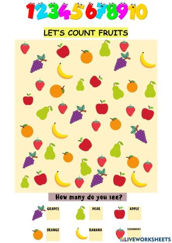 Let's count fruits