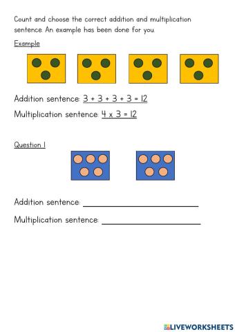 Multiplication in 2s, 5s and 10s