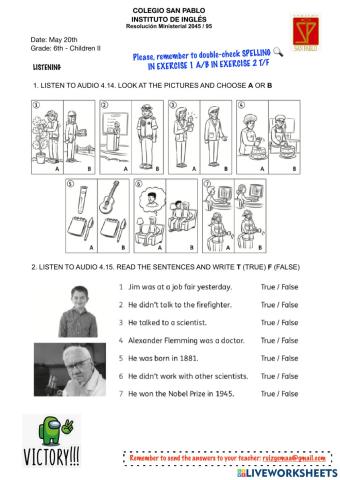 Listening 6th grade children iii