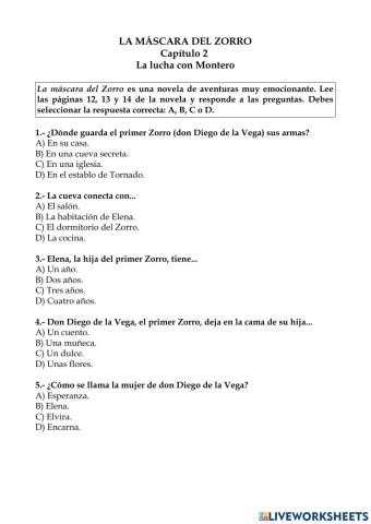 La máscara del Zorro Ficha 4 (2)