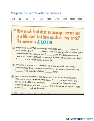 How much how many reading