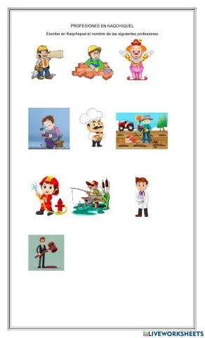 Profesiones en Kaqchiquel