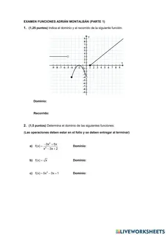 Examen funciones parte 1