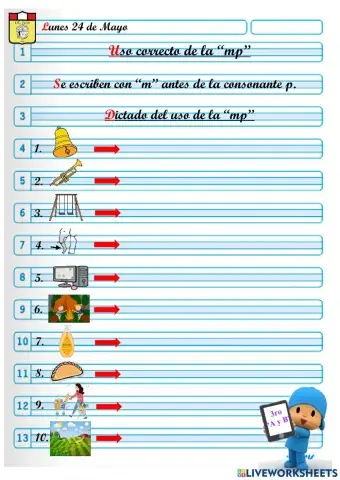 Uso correcto de la “mp”