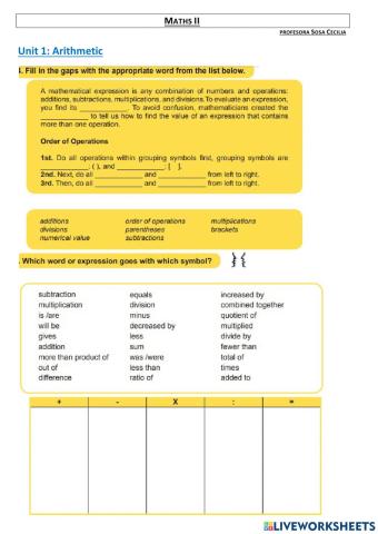 Class 1: Reading & Vocabulary