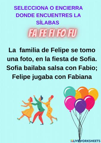 Buscar fa fe fi fo fu