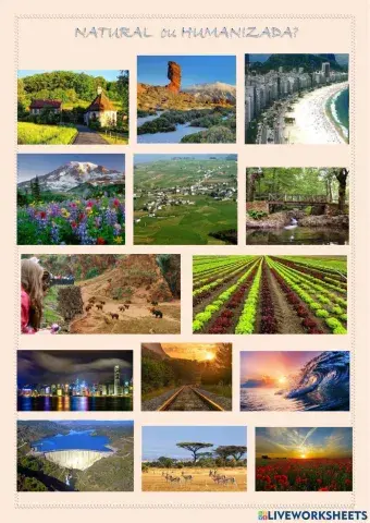 Paisaxe natural ou humanizada