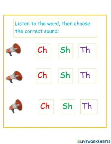 Diagraph listening excercise