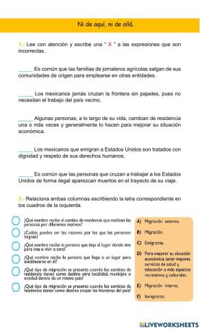 Ni de aquí, ni de allá