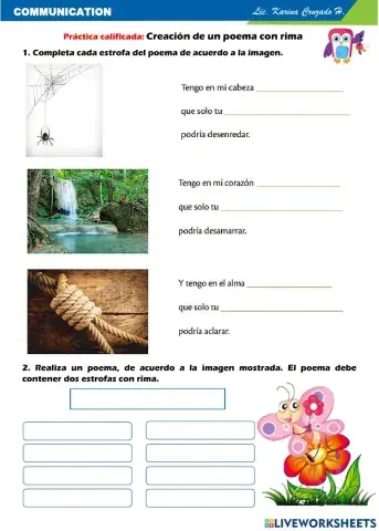 Creación de un poema con rima