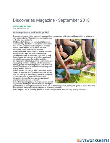 Reading comprehension