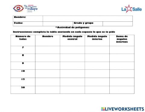 Ángulos en los polígonos