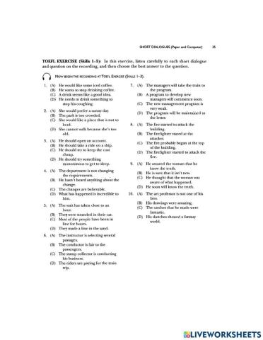 Listening skills 1-3