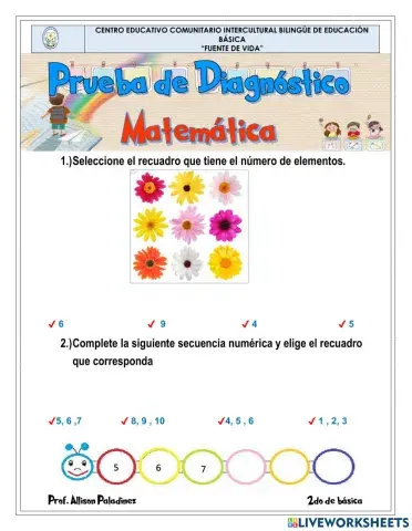Prueba de Diagnóstico de Matemática