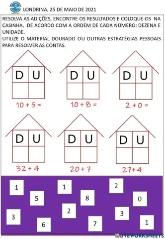 Adição,dezena e unidade