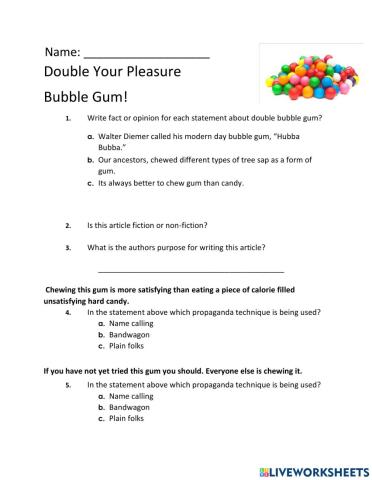 Listening Comprehension propaganda