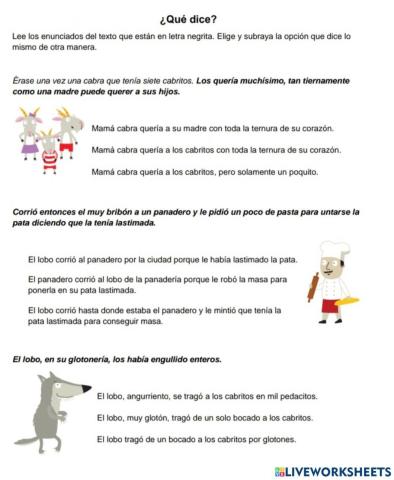 El lobo y los siete cabritos