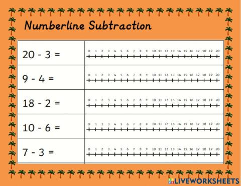 Subtraction with Number Line