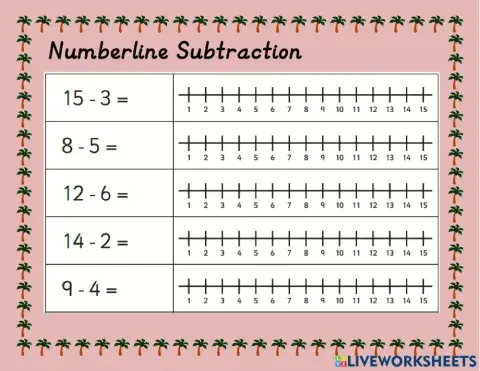 Number Line Subtraction