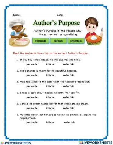 Authors Purpose