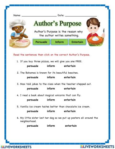 Authors Purpose